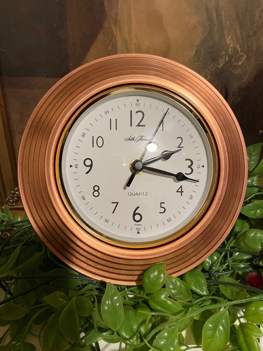Seth Thomas quartz copper